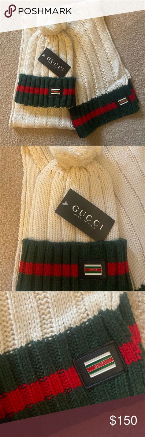 gucci wicker hat|white gucci hat and scarf.